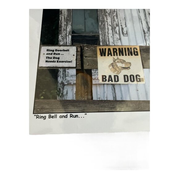 R.C. Fulwiler Signed Archival Inkjet Photograph “Ring Bell and Run…” – Bad Dog H - Picture 4 of 5